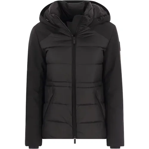 Quilted Hooded Coats in , female, Sizes: S, L - Woolrich - Modalova