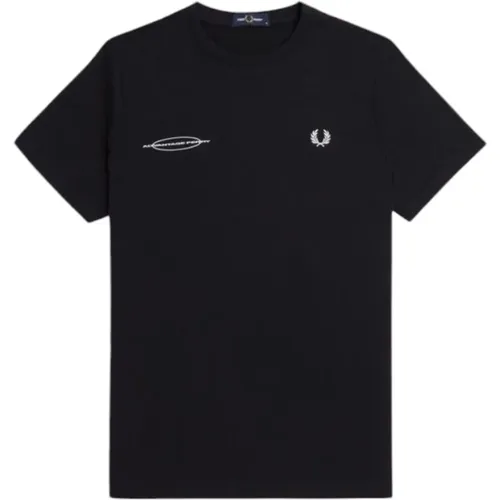 Lässiges Baumwoll-T-Shirt für den Alltag , Herren, Größe: M - Fred Perry - Modalova