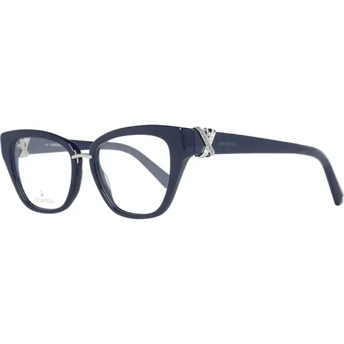 Stilvolle Blaue Kunststoff Brillengestelle - Swarovski - Modalova