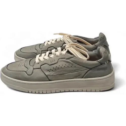 Grey Hirschleder Sneaker Stylish Model , male, Sizes: 10 UK, 8 UK, 7 UK - Lemargo - Modalova