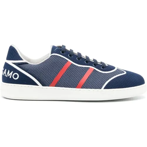 Logo Sneaker , male, Sizes: 5 1/2 UK, 8 UK - Salvatore Ferragamo - Modalova