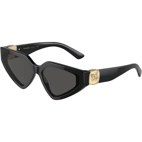 Sunglasses with Dark Gray Lenses , female, Sizes: 59 MM - Dolce & Gabbana - Modalova