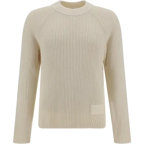 Crewneck Sweater mit Logo-Patch , Herren, Größe: M - Ami Paris - Modalova