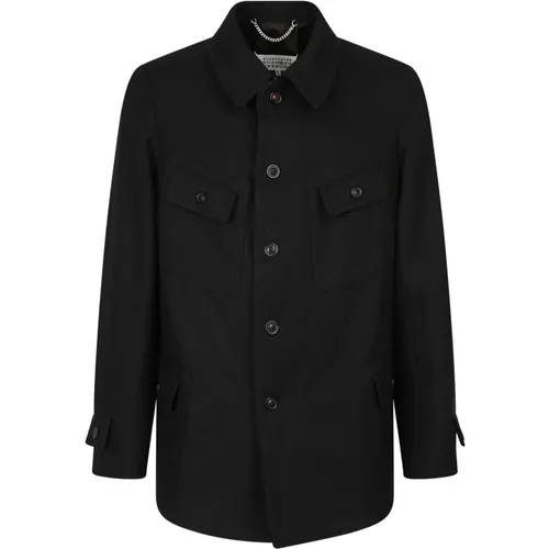 Button Fastening Jacket , male, Sizes: L, M - Maison Margiela - Modalova