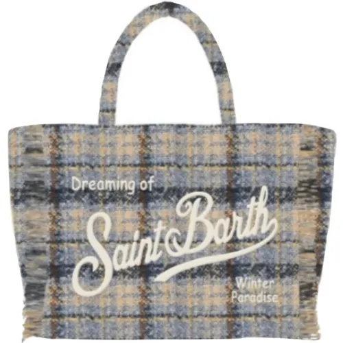 Multicolor Tweed Check Vanity Tasche - MC2 Saint Barth - Modalova