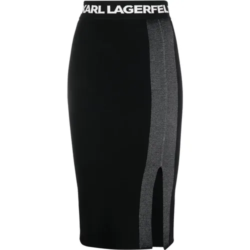 Lightweight Fine Knit Skirt , female, Sizes: M - Karl Lagerfeld - Modalova