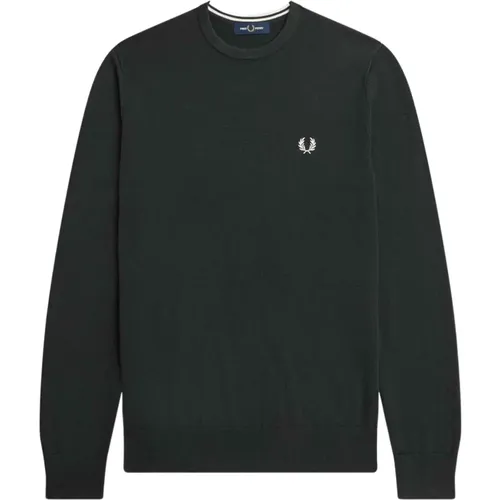 Sportliche Merinowollpullover , Herren, Größe: L - Fred Perry - Modalova