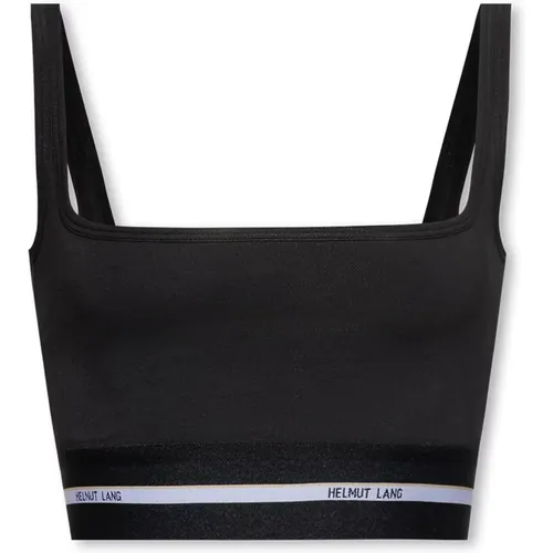 Crop Top mit Logo , Damen, Größe: 2XS - Helmut Lang - Modalova