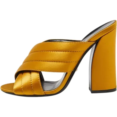Pre-owned Satin sandals - Gucci Vintage - Modalova