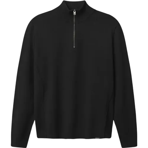 Schwarzer Rollkragenstrickpullover , Herren, Größe: L - Gabba - Modalova