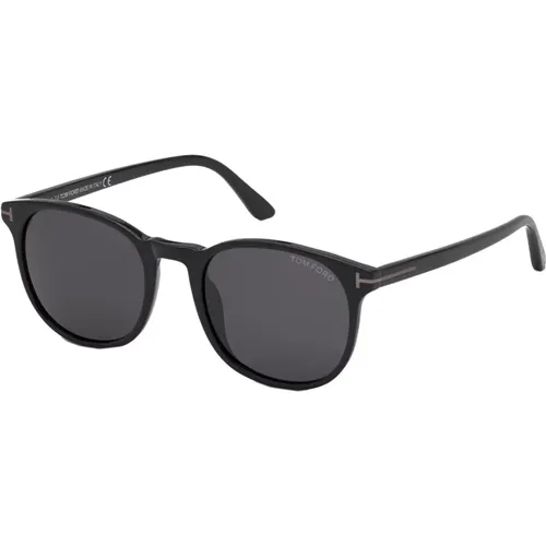 Ansel Sunglasses in Shiny /Grey , male, Sizes: 53 MM - Tom Ford - Modalova