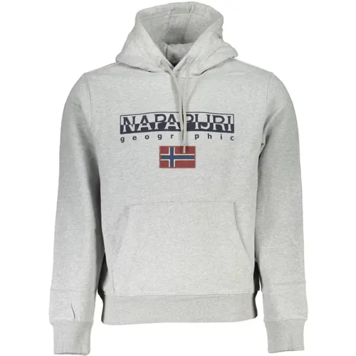 Hooded Fleece Sweatshirt , male, Sizes: M, S - Napapijri - Modalova