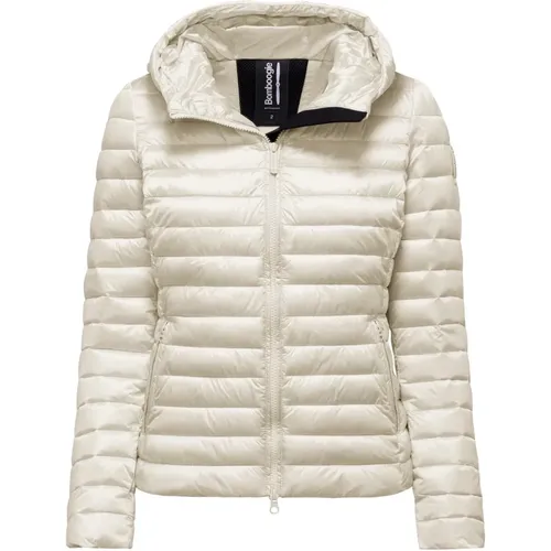 Bright Nylon Hooded Jacket with Synthetic Padding , female, Sizes: 3XL - BomBoogie - Modalova