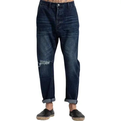 Denim Jeans mit Knie Riss , Herren, Größe: W30 - One Teaspoon - Modalova