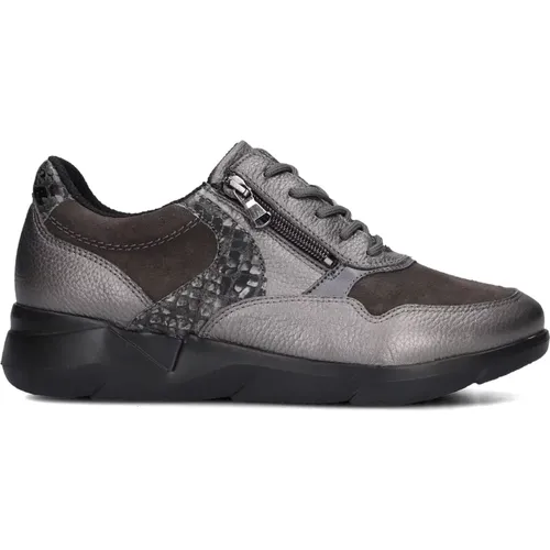 Damen Zip Sneakers Anthrazit , Damen, Größe: 39 EU - Waldläufer - Modalova