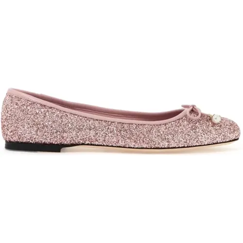 Glitzernde Elm Ballerina Flats , Damen, Größe: 36 EU - Jimmy Choo - Modalova