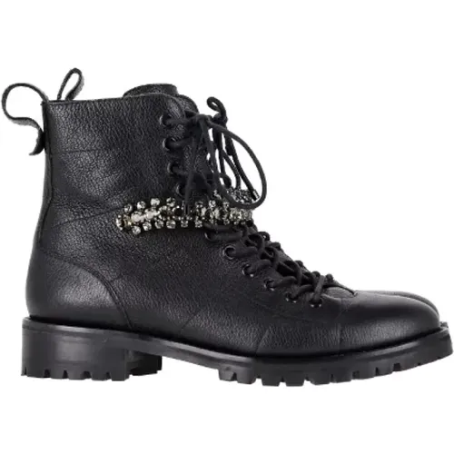 Pre-owned Leder boots - Jimmy Choo Pre-owned - Modalova