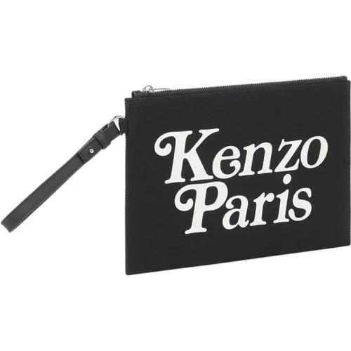 Cotton Bag with Logo Print , male, Sizes: ONE SIZE - Kenzo - Modalova