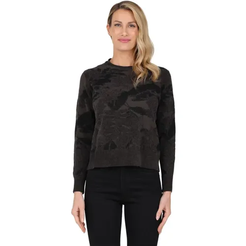 Velvet Jacquard Crewneck Shirt , female, Sizes: S - RRD - Modalova