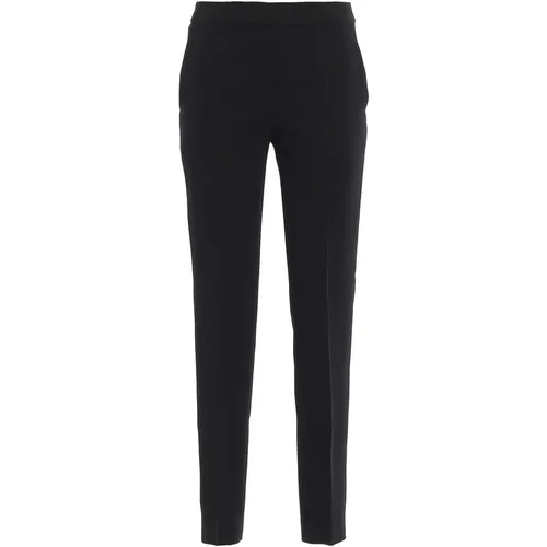 Elegant Satin Trousers with Invisible Zip , female, Sizes: S - Boutique Moschino - Modalova