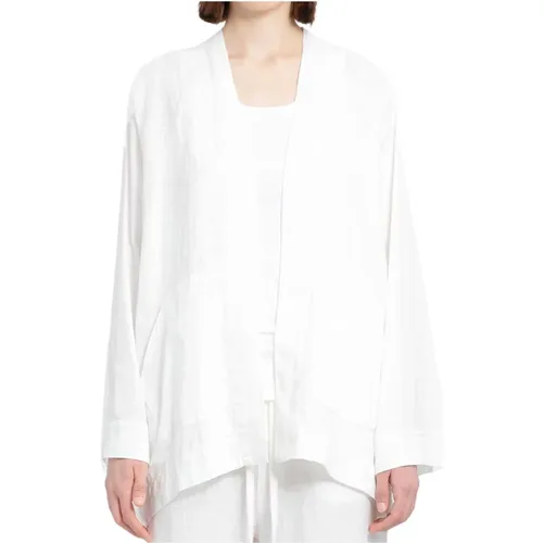 Weiße Leinen Kimono Jacke - Thom Krom - Modalova