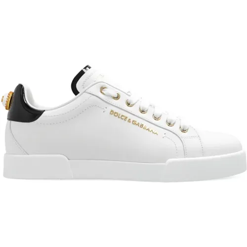 Sneakers mit Logo , Damen, Größe: 35 1/2 EU - Dolce & Gabbana - Modalova