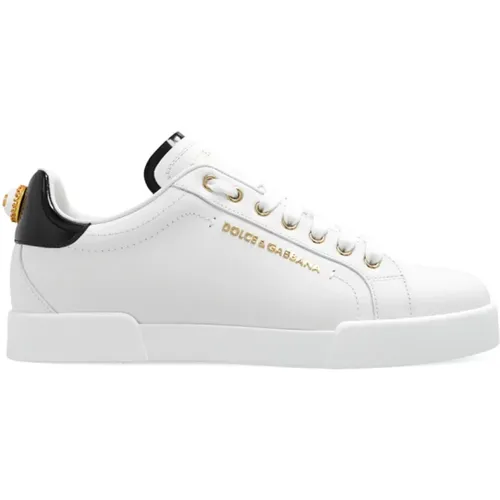 Sneakers mit Logo , Damen, Größe: 37 1/2 EU - Dolce & Gabbana - Modalova