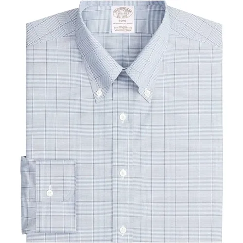 Soho Extra-Slim Fit Nonira-Hemd, Pinpoint Button-Down-Kragen , Herren, Größe: M - Brooks Brothers - Modalova