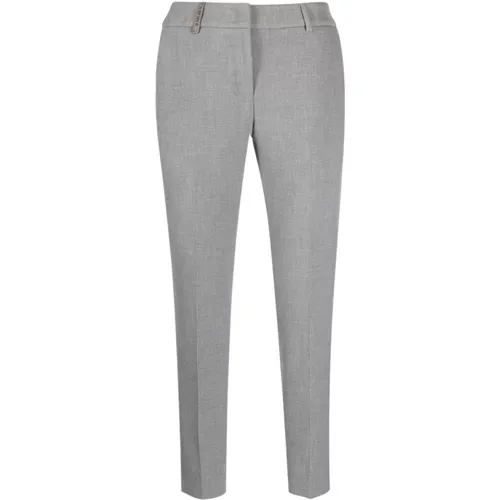 Womens Clothing Trousers Grey Noos , female, Sizes: 2XL - PESERICO - Modalova