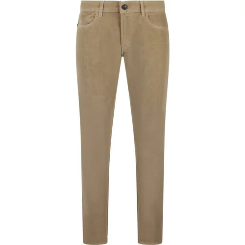 Slim Fit Corduroy Trousers , male, Sizes: W36, W32, W31, W30 - Re-Hash - Modalova