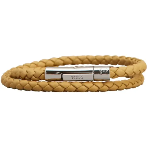 Sophisticated Leather Bracelet for Men , male, Sizes: ONE SIZE - TOD'S - Modalova