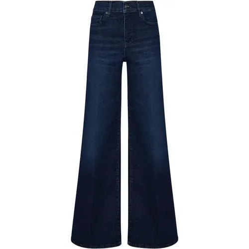 Blaue Wide Leg Jeans Damenbekleidung , Damen, Größe: W29 - Frame - Modalova