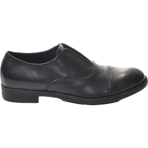 Schwarze Leder Oxford Schuhe , Herren, Größe: 43 EU - HUNDRED100 - Modalova