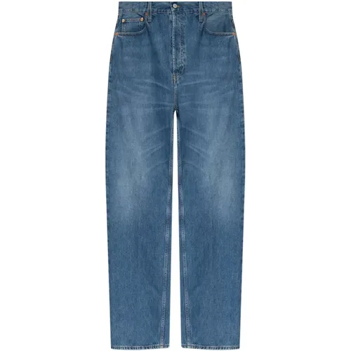 Cotton Jeans with Belt Loops , female, Sizes: W26, W27 - Gucci - Modalova