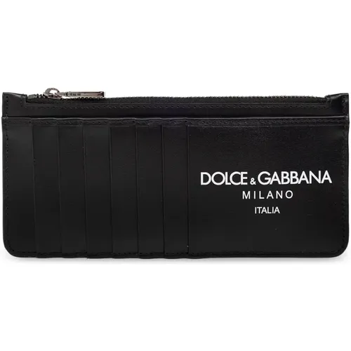 Kartenetui mit Logo , unisex, Größe: ONE Size - Dolce & Gabbana - Modalova