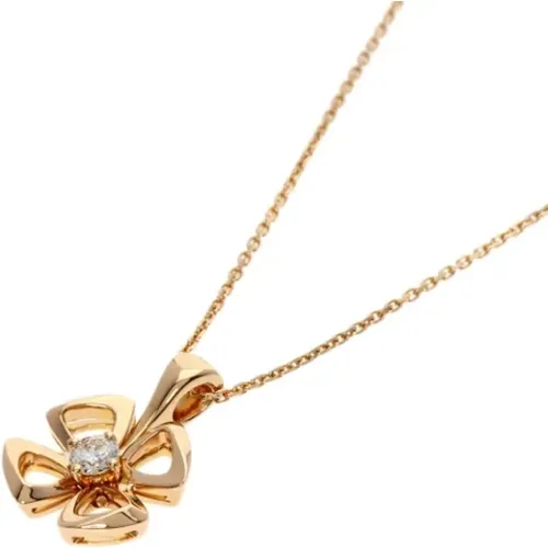 Pre-owned Rose Gold necklaces , female, Sizes: ONE SIZE - Bvlgari Vintage - Modalova