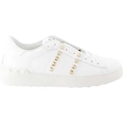 Lace-up Leather Sneakers , female, Sizes: 2 1/2 UK - Valentino Garavani - Modalova