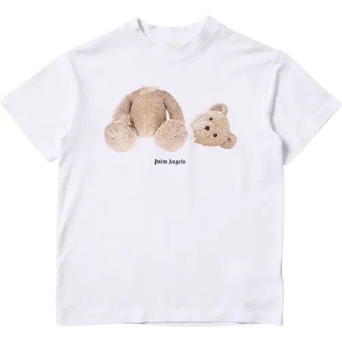Teddy Bear Print T-Shirt - Palm Angels - Modalova