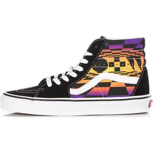 High-Top Grafik Check Sneaker Schwarz/Multi , Herren, Größe: 41 EU - Vans - Modalova