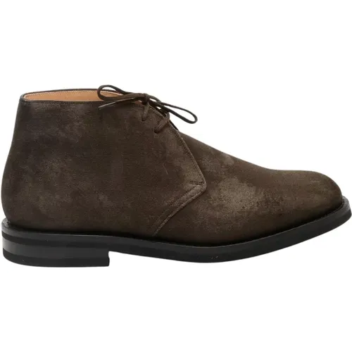 Stylish Suede Ankle Boots , male, Sizes: 9 UK - Church's - Modalova