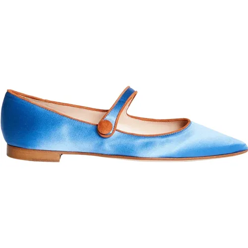 Women's Shoes Ballerinas Azzurro Ss23 , female, Sizes: 3 1/2 UK, 3 UK - Prosperine - Modalova