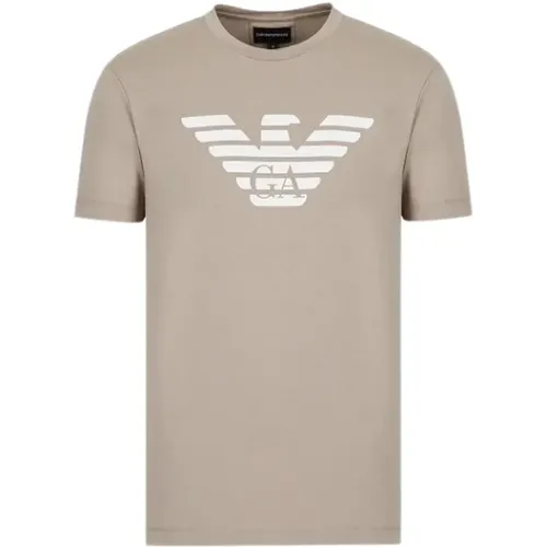 Iconic Logo Men`s T-Shirt , male, Sizes: XL - Emporio Armani - Modalova