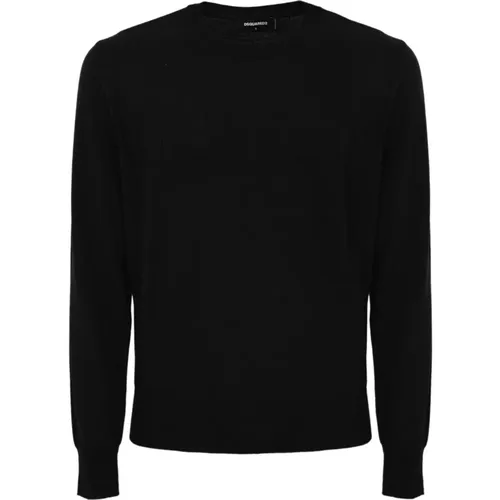 Logo Sweater Wool Pullover , male, Sizes: L, 2XL, XL, S - Dsquared2 - Modalova