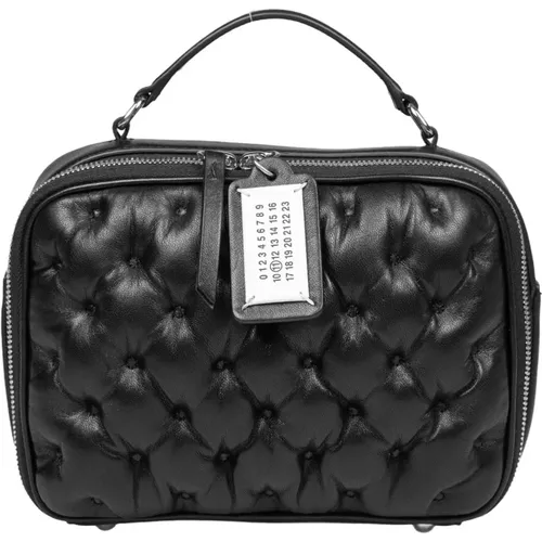 Quilted Nappa Leather Handbag , female, Sizes: ONE SIZE - Maison Margiela - Modalova