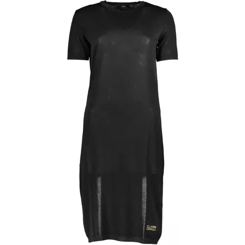 Short Sleeve Viscose Dress , female, Sizes: XS, S - Cavalli Class - Modalova