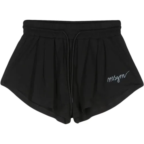 Schwarze Casual Shorts für Männer - MSGM - Modalova