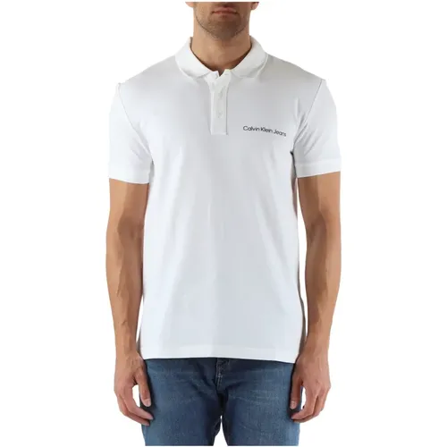 Regular Fit Baumwoll Polo Shirt mit Logo , Herren, Größe: L - Calvin Klein Jeans - Modalova