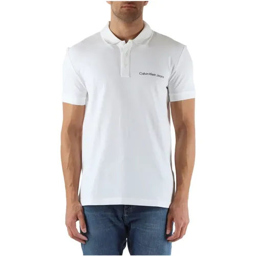 Regular Fit Baumwoll Polo Shirt mit Logo - Calvin Klein Jeans - Modalova