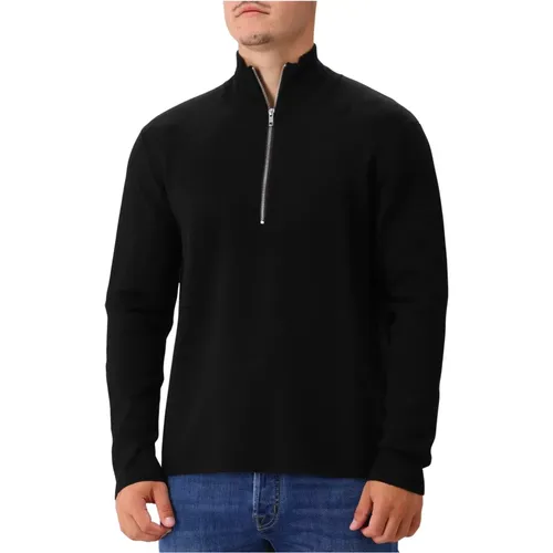 Weicher Strick-Halbzip-Pullover , Herren, Größe: 2XL - NN07 - Modalova