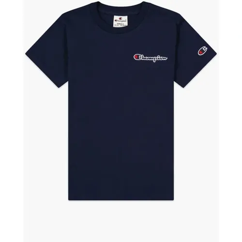 Marineblau Logo T-Shirt - 16 Jahre - Champion - Modalova